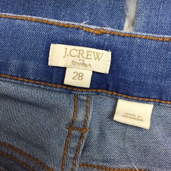 2/$30 J. Crew Factory 28 Womens Blue Stretch Skinny Ankle Denim Jeans - Picture 5 of 7